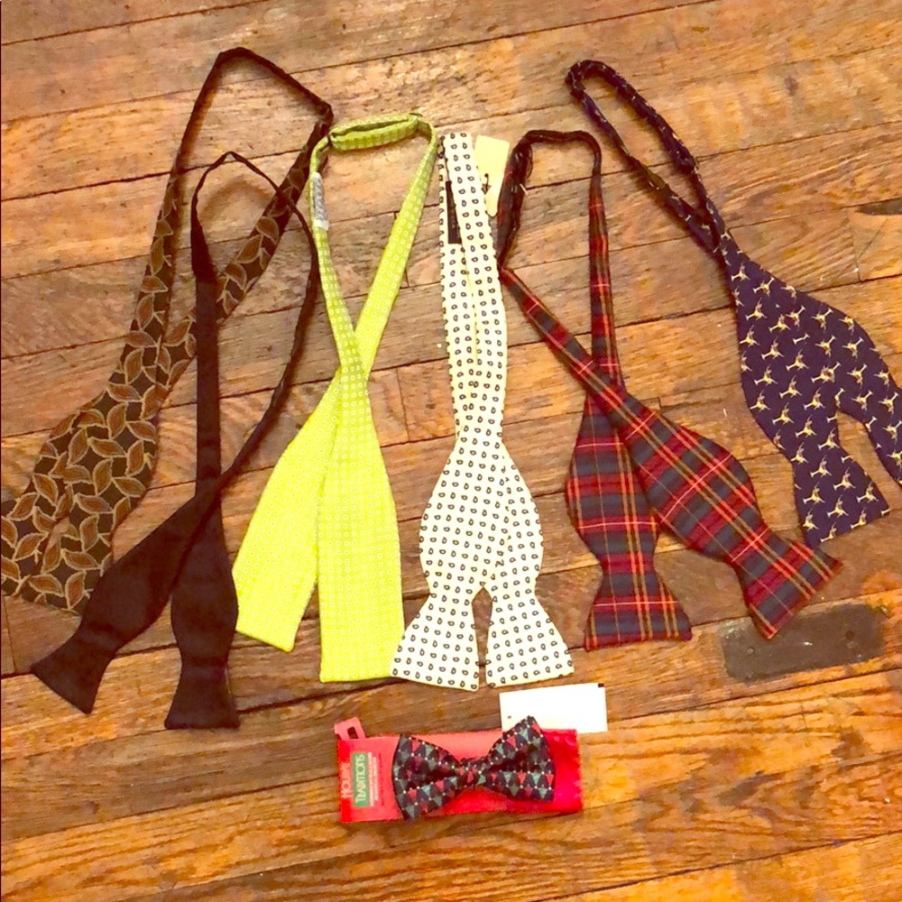 7 brand new bow ties (mens)